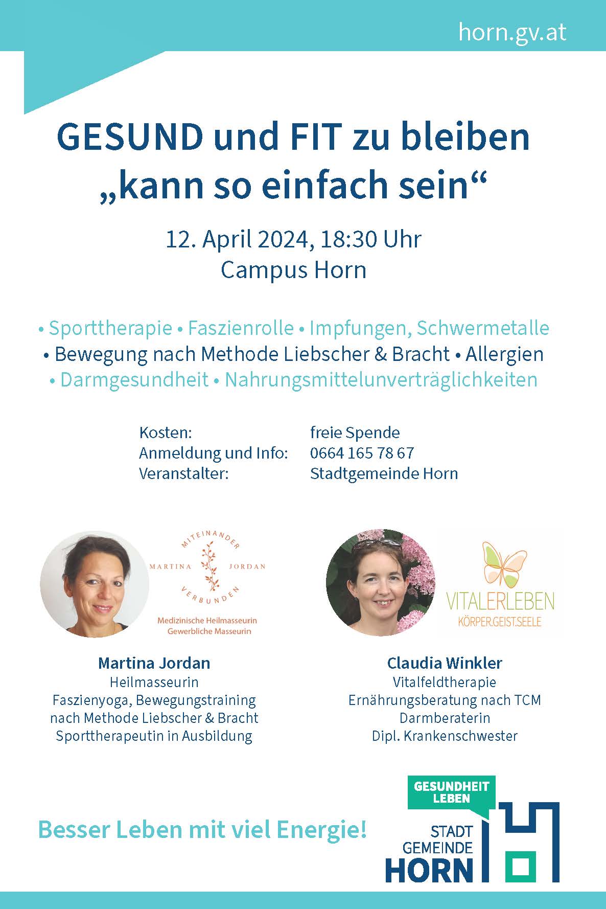 Plakat Gesund und Fit zu bleiben 