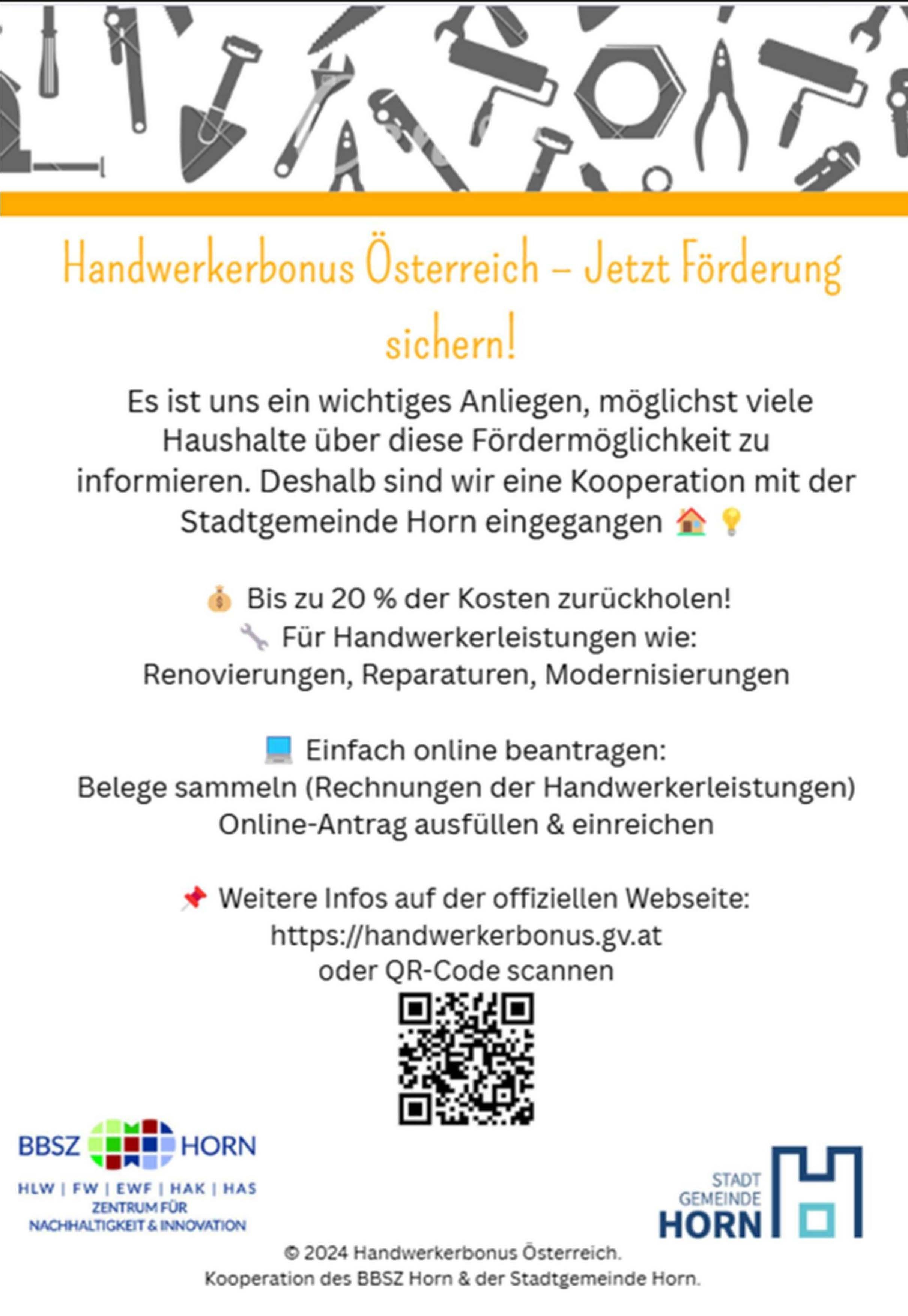 Flyer Handwerkerbonus
