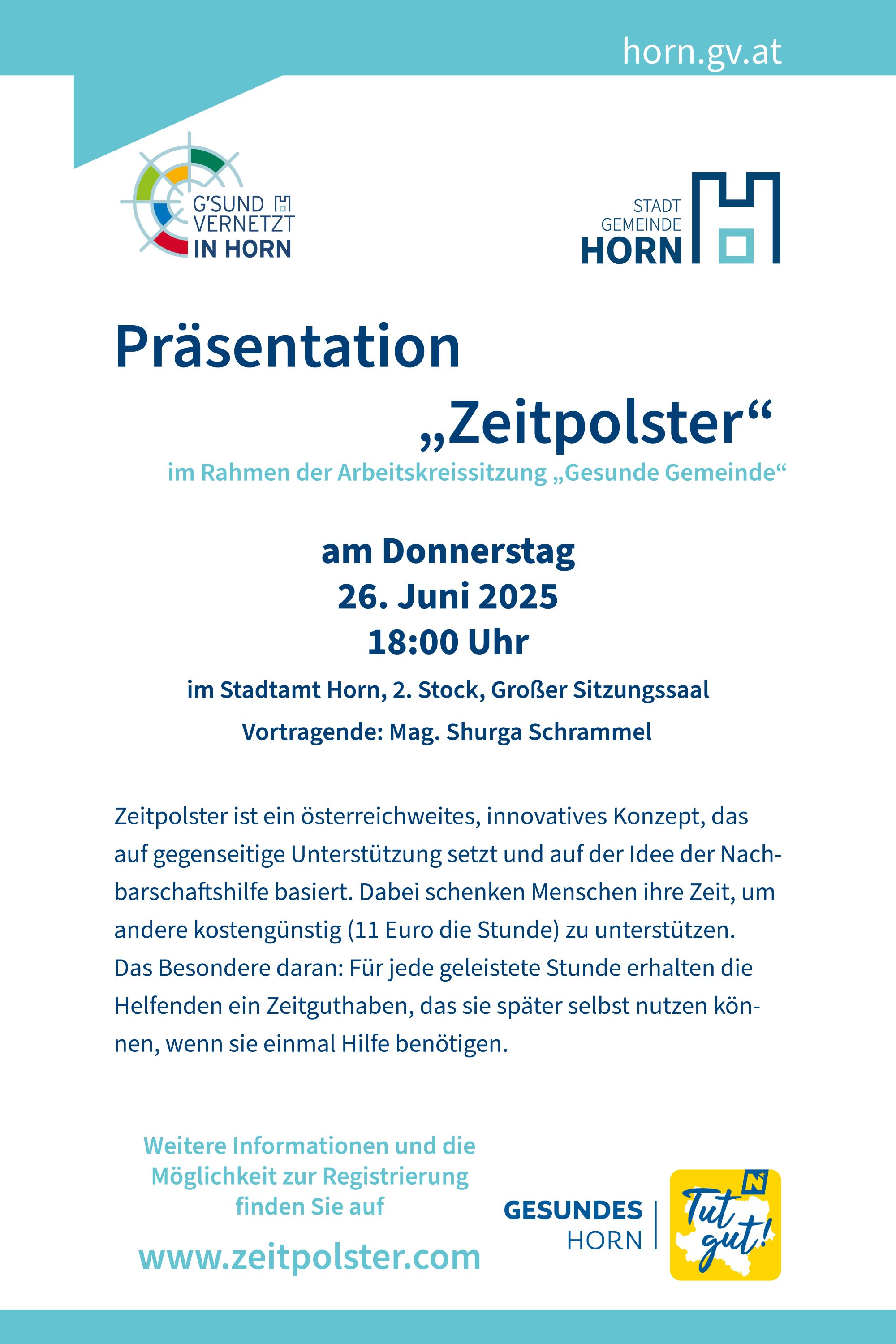 Plakat Zeitpolster