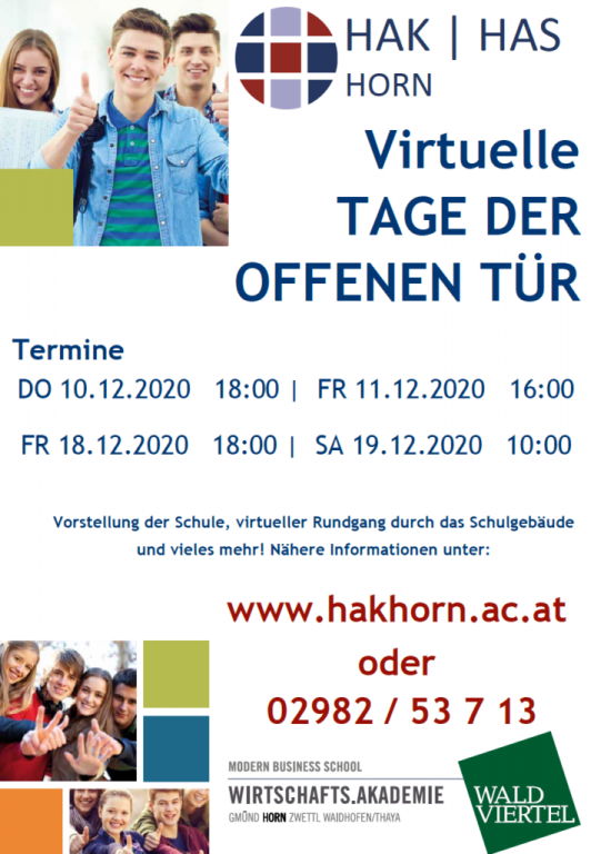 Virtuelle Tage der offenen Tür