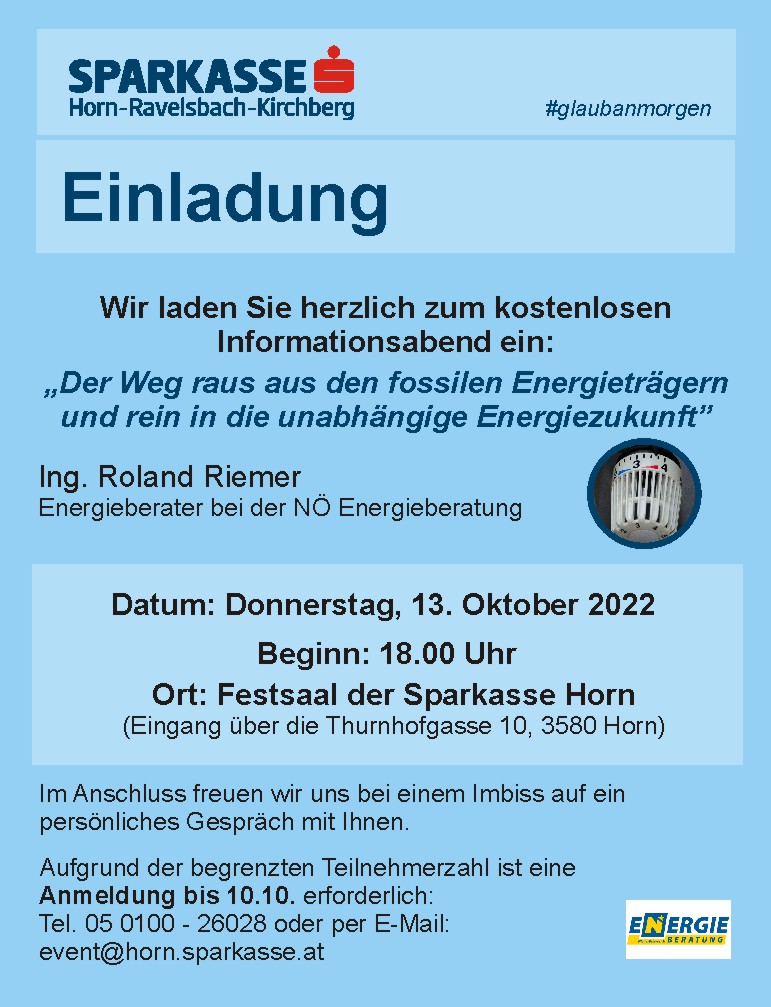 Energiezukunft: Infoabend