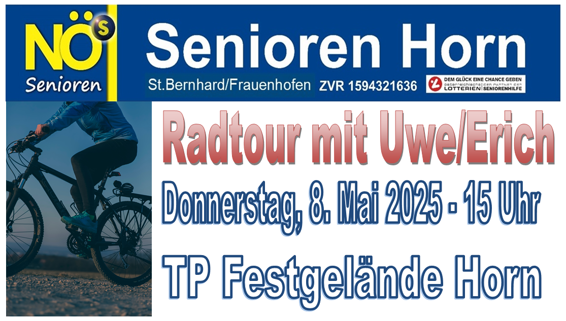 Radtour mit Erich+Uwe