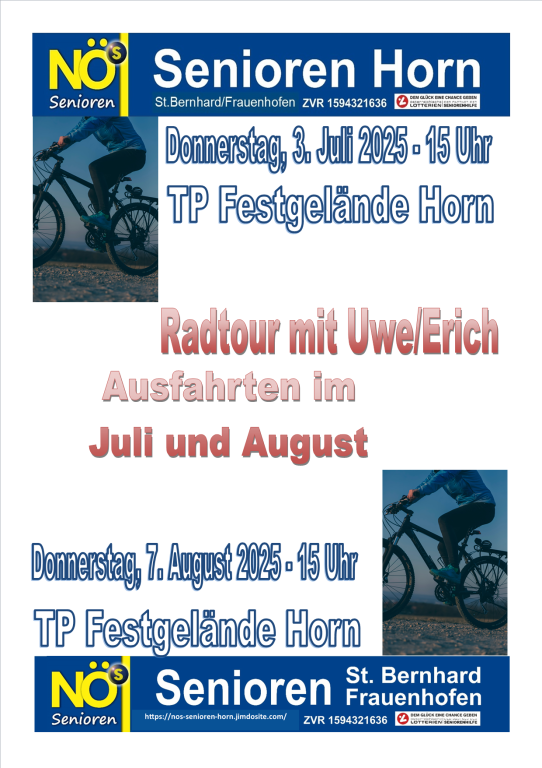 Radtour mit Erich+Uwe
