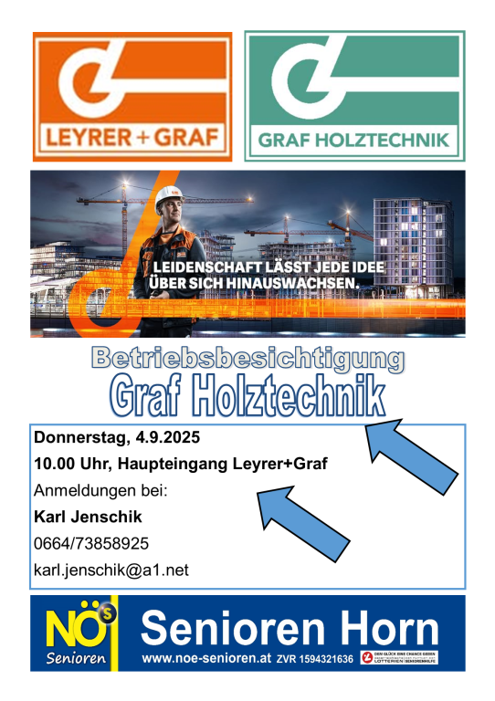 Besichtigung Holzbau Graf