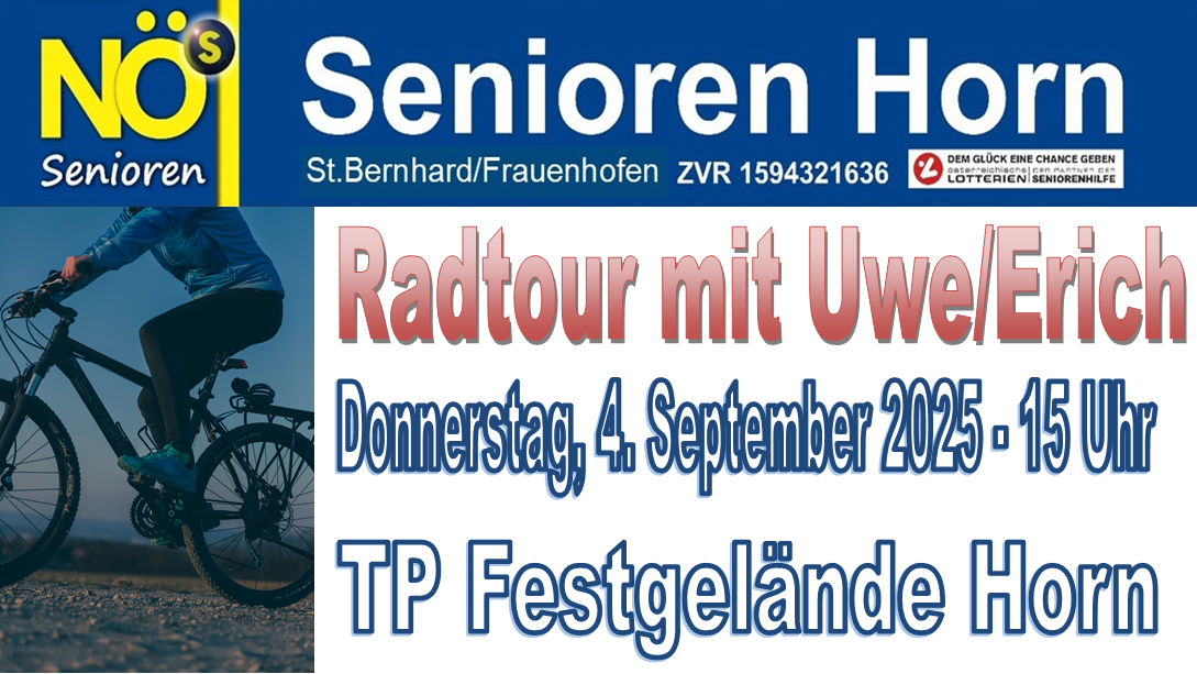 Radtour mit Erich+Uwe