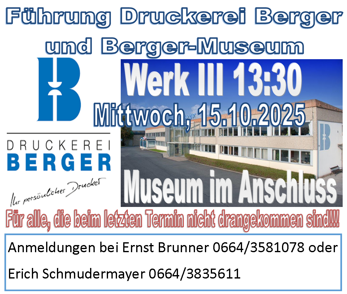 Führung Druckerei Berger
