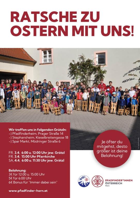 Ratschen in Horn