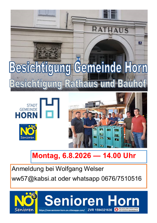 Besuch Stadtgemeinde Horn