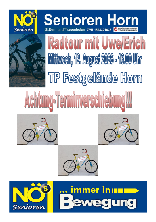 Radtour mit Erich+Uwe